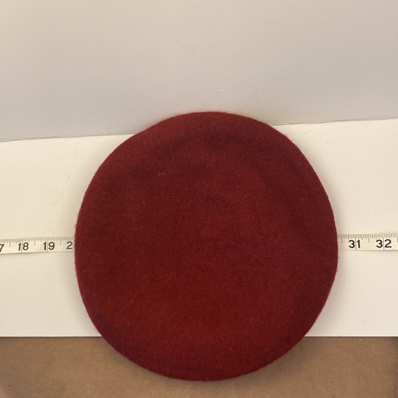 WOOL beret burgundy banana republic blend stretch - Picture 9 of 9